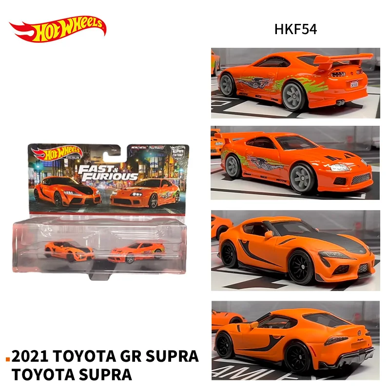 Genuine Hot Wheels Premium Car Culture 2 Pack Children Toys for Boys 1:64 Diecast MBK Van Nissan Skyline GTR Toyota Supra Ford