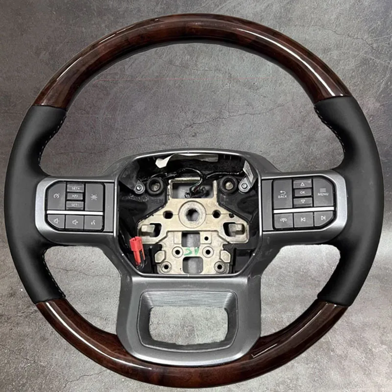 Real Leather Customized Steering Wheel For Ford 15-20 F150 Raptor