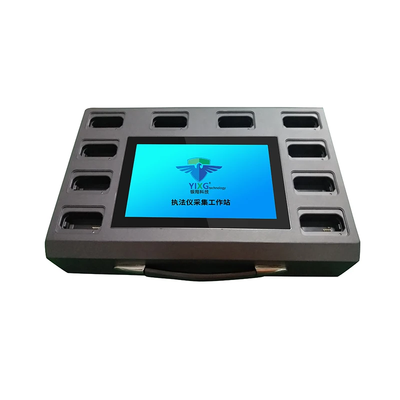 S10 mini docking box 10 slots docking station for data acquisition and battery charging of body worn cameras