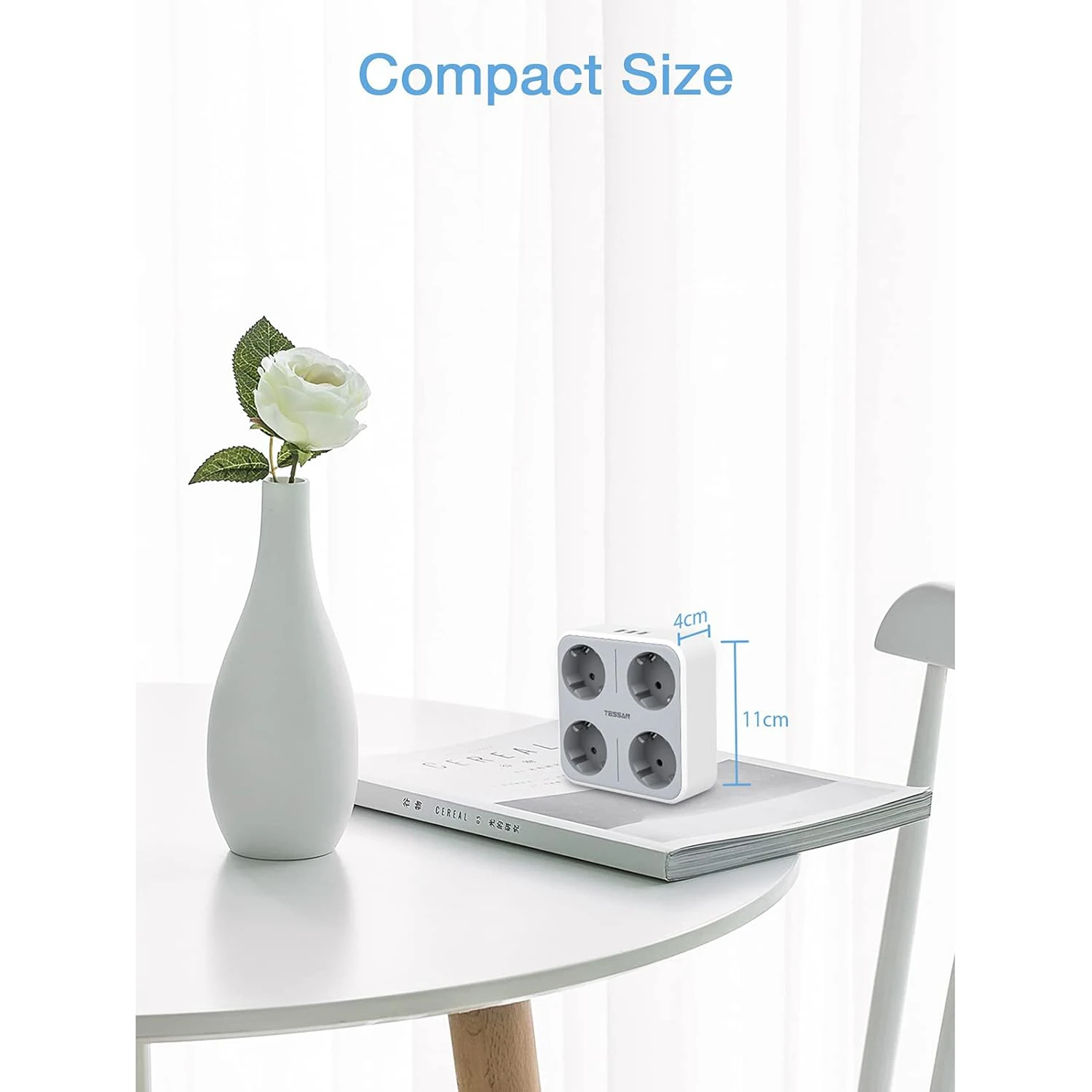 TESSAN Европейская универсальная USB-розетка 5 В, адаптер питания, портативная настенная розетка 3600 Вт для Франции, Кореи, Испании, Израиля, Польши