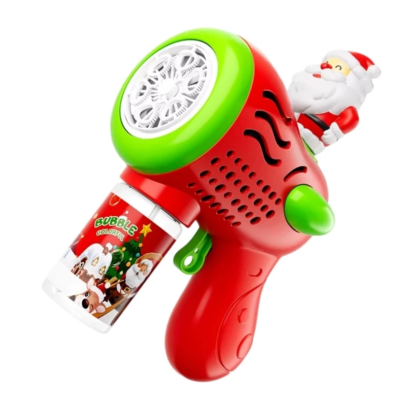 Súng thổi bong bóng đồ chơi tự động hình ông già Noel cho trẻ mới biết đi Bữa tiệc trẻ 15UB