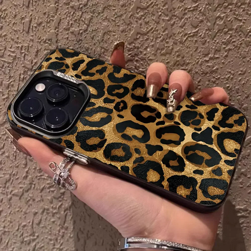 Fashion Leopard Case dla Motorola Moto G84 5G G10 G20 G30 G04S G24 G14 G34 G13 G23 G53 G22 E32S E22i Shockproof Protect Cover