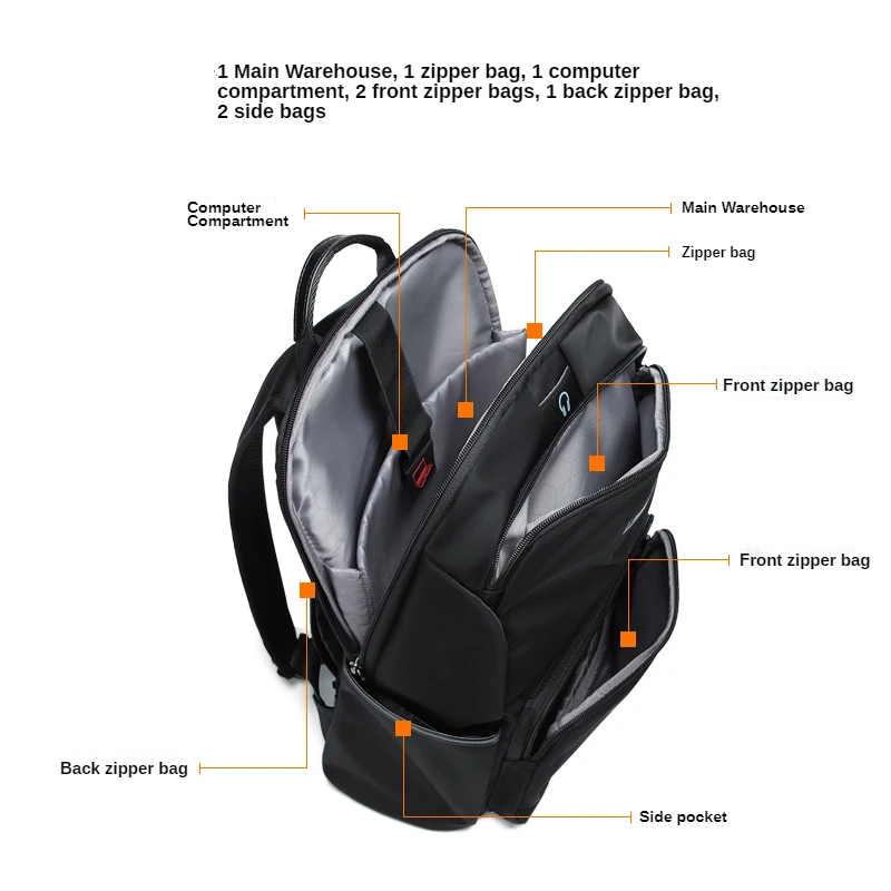 GOLF backpack men\'s shoulder bag 2023 new large-capacity travel bag leisure junior high school students schoolbag men