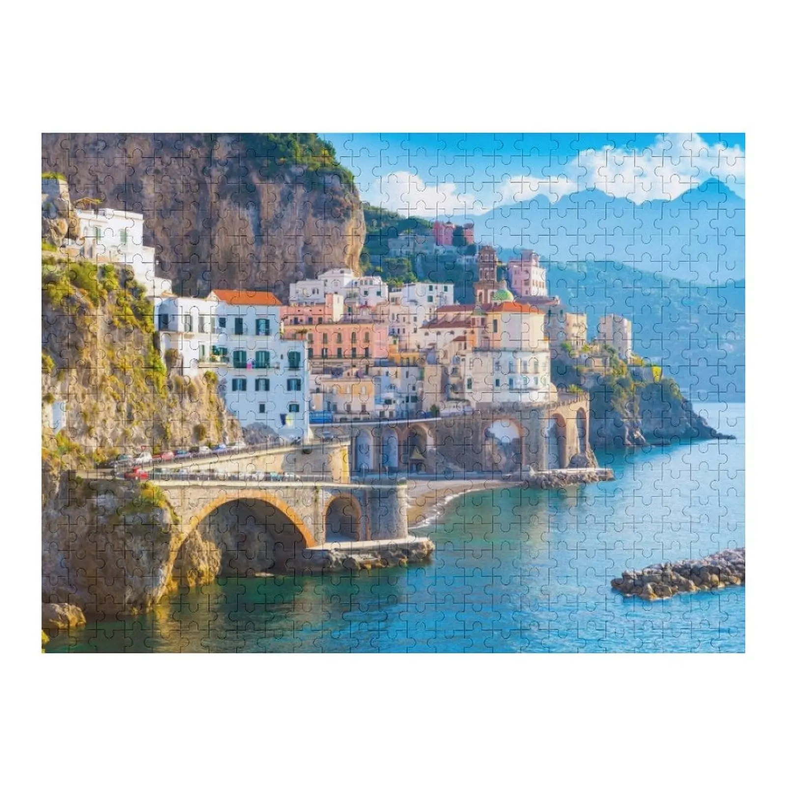 

Almafi Coastline Customizable Jigsaw Puzzle Custom Gift Personalized Baby Toy Puzzle