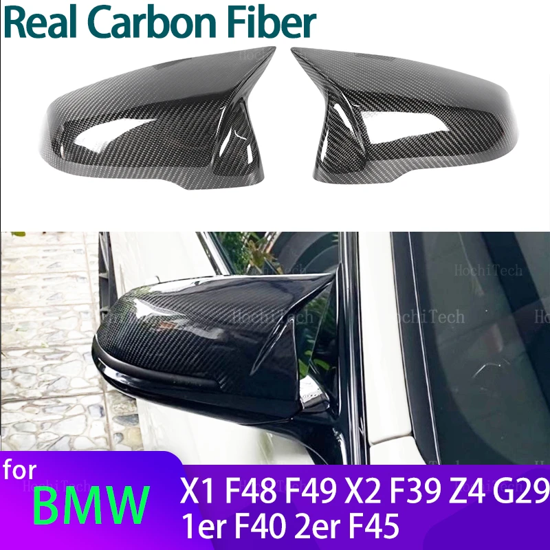 

M style Rearview Mirror Cover Cap REAL Carbon Fiber for BMW 1 2 Series F44 F40 Z4 G29 X1 F48 F49 X2 F39 Toyota Supra 2019-2023