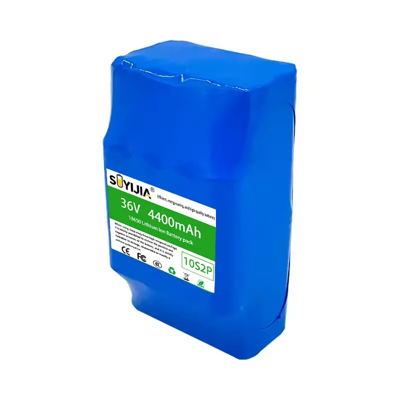 Batterie Li Ion 10s2p 36V, 4.4 Ah, 450W, 18650, Pour Panneau Lotion, Pour Vélo Électrique EBike 42V 37V 35e Count60 SM 2P