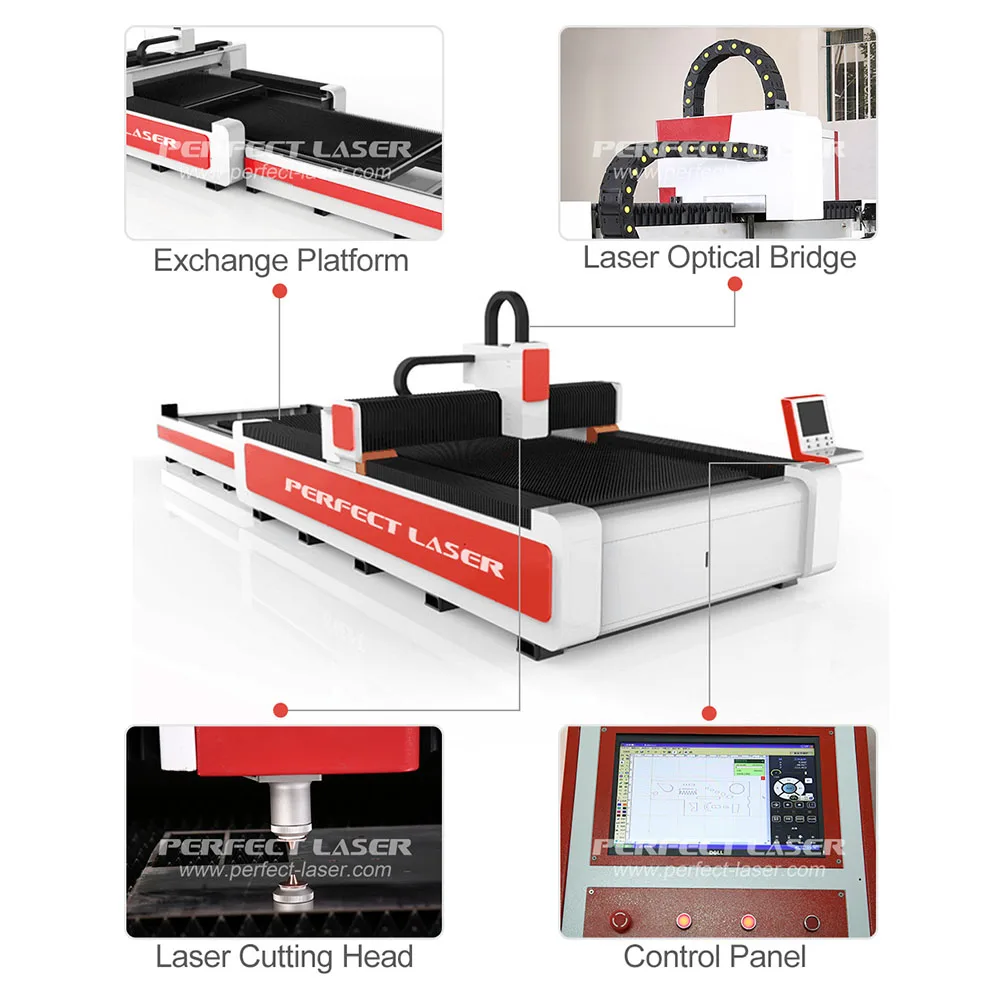 Fiber Laser Cutting Machine Exchange Worktable For Carbon Steel Fiber Laser Engraving Machine