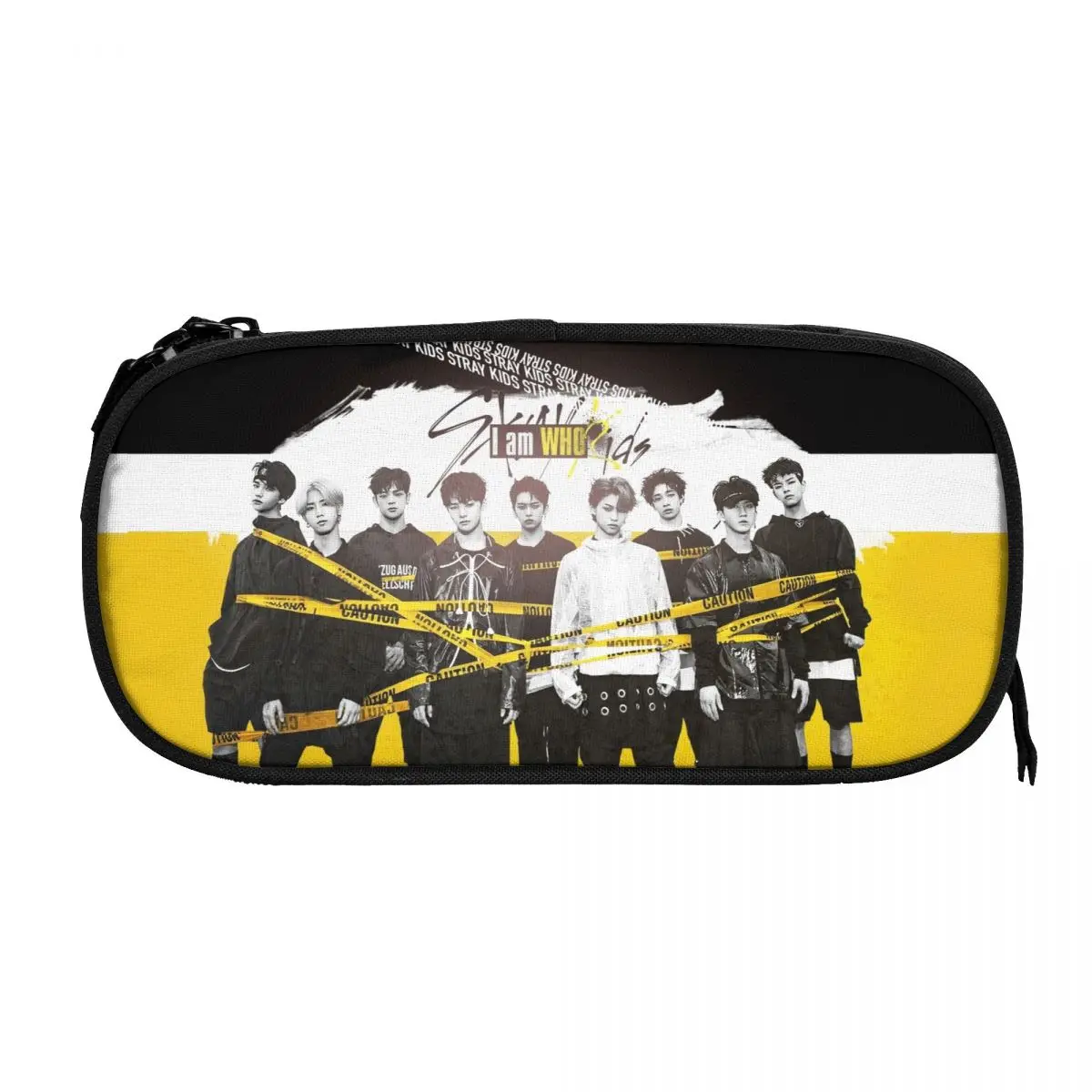 Stray Kpop Singer Star Kids Big Capacity Pencil Pen Case Office College School Large Storage Bag Pouch Holder Box Organizer