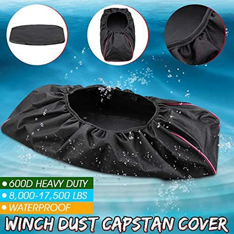 5X 600D Winch Dust-Proof Cover 5000LB-13000LB Pound Capacity Range Waterproof Winch Cover Car Accessories