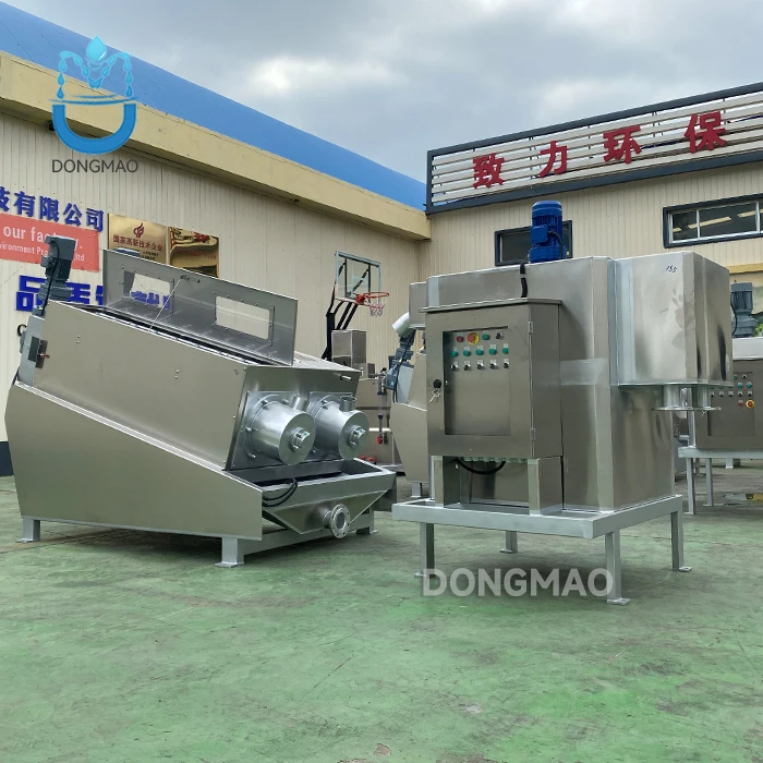 New Food Beverage Factory Sludge Process Screw Press Dewatering Machine 95%-99% Inlet Moisture Content Farm Engine Motor