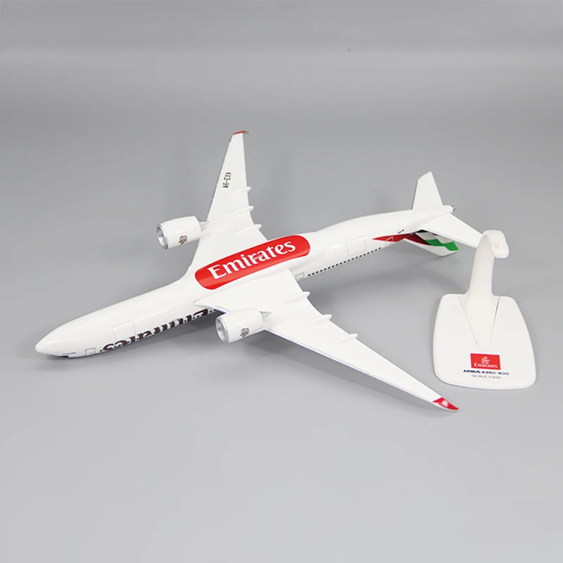 2025 جديد 1/200 مقياس A350-900 الإمارات العربية المتحدة طيران تجميع طائرات نموذج طائرة لعبة جمع العرض مع قاعدة