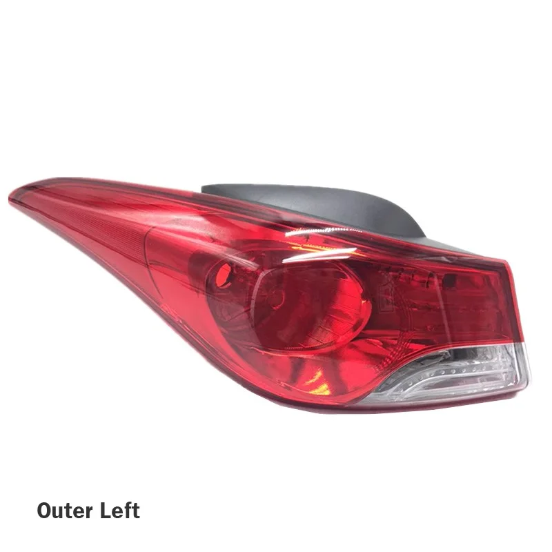 Auto Rear Bumper Light Outer Tail Light Cover Brake Lamp Brake Light Housing For Hyundai Elantra 2012 2013 2014 2015