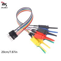 (ZYDD01) 20cm 10P High Efficiency Test Hook Clip Logic Analyzer Cable Gripper Probe Test Clamp For Chips Pins Connecting Testing