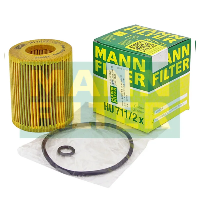

For FORD Mondeo 1.8 2.0 2.3 S-Max Galaxy For MAZDA 3(BK) 2.3 MAZDA 5 2.0 MAZDA 6 CX-7 MANNFILTER HU711/2X Oil Filter L321-14302