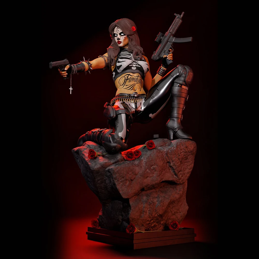 

Sexy Machine Gunner NSFW Resin Model Kit 3d Print Doll 1/24 Unassembled Resin Figure Statue Kit Unpainted Toy Gk Plaything Set
