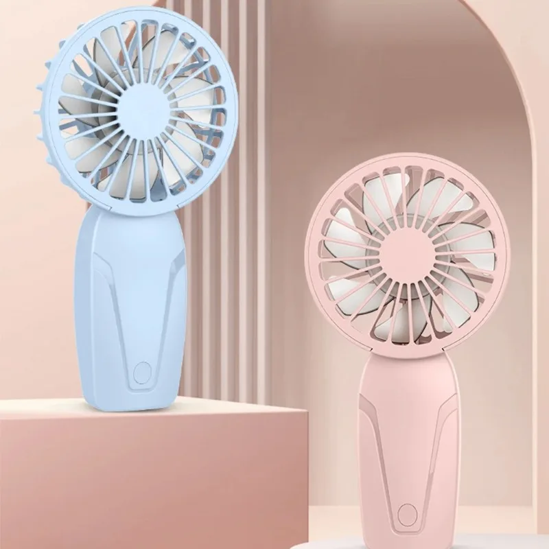 

Portable Handheld Small Fan ABS Lightweight Cute Appearance USB Rechargeable Mini Fan For On Go Cooling Portable Mini Pocket Fan