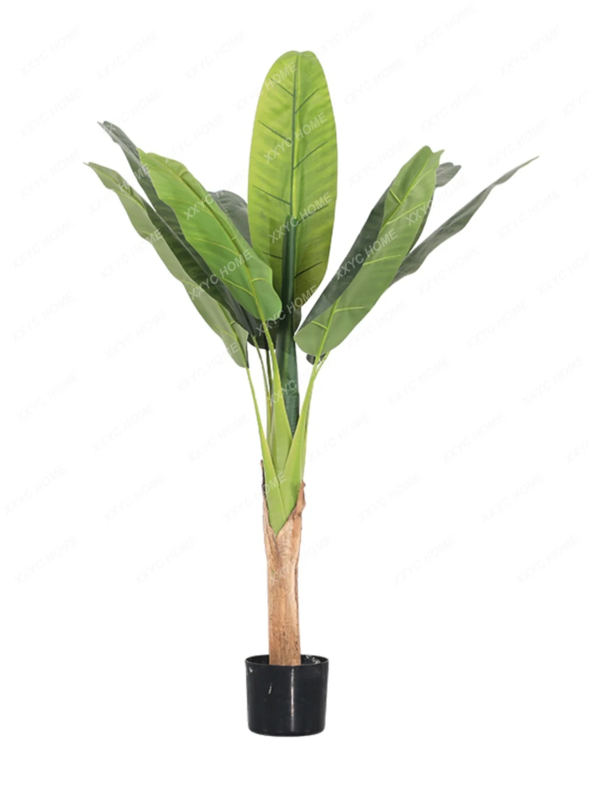 Nordic Large Artificial Green Plant Banana Tree Indoor Landscape Tropical Anti-Birth Simulated Plants Living Room  Decoration