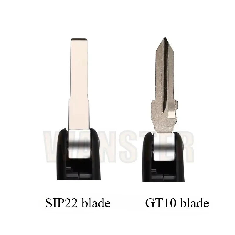 Car Key Housing Key Case Shell for Iveco Daily NAveco for Fiat 500 Ducato Panda Doblo Bravo Punto Stilo 2008 SIP22/GT10 Blade