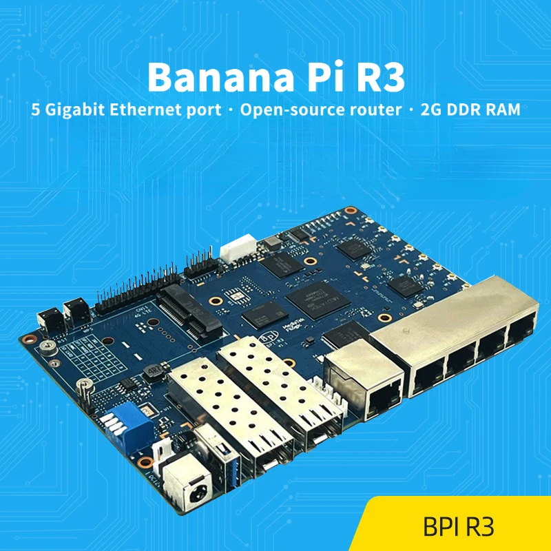 

Banana PI BPI R3 Open Source Router Development Board Mediatek MT7986 Support SFP