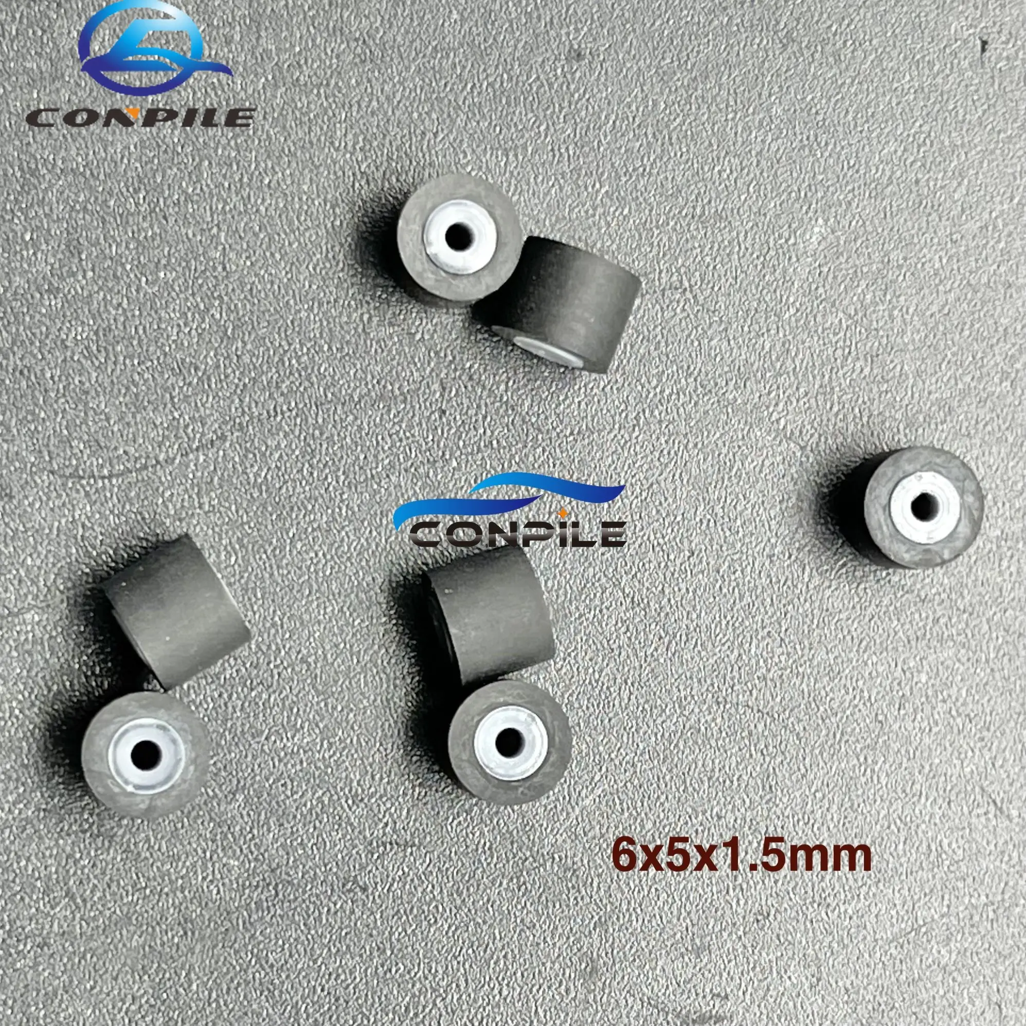 7pcs 6mmx5x1.5 press wheel belt pulley rubber pinch roller  for audio tape recorder cassette deck