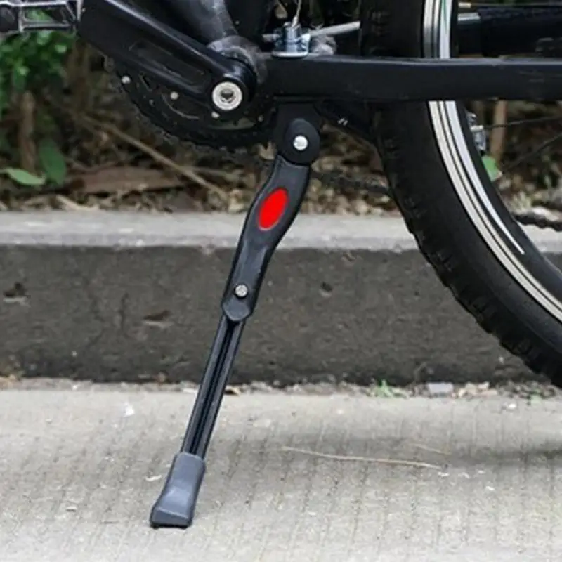 Bicycles Kickstand Adjustable Cycle Parking Kickstand Aluminum Alloy Bikes Kickstand With Anti-Slip Pads Lightweight Side