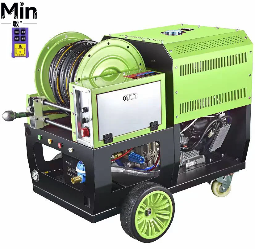 37HP Engine 200bar 85LPM High Pressure Water Jet Sewer Dredging Cleaning Equipment Industrial Pump