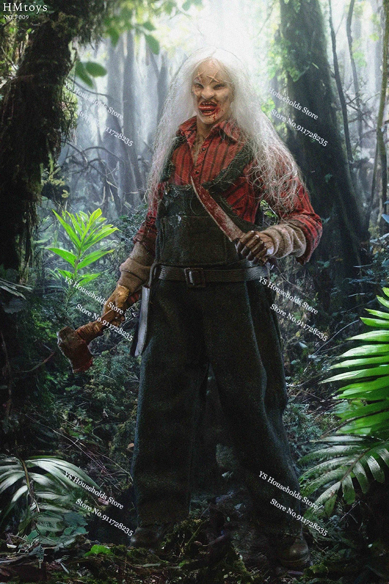 HMTOYS F009 1/6 Wit Haar Felle Bloedende Man Action Figure Horror Movie Fans Collectible 12 "Volledige Set Soldaat Model geschenken