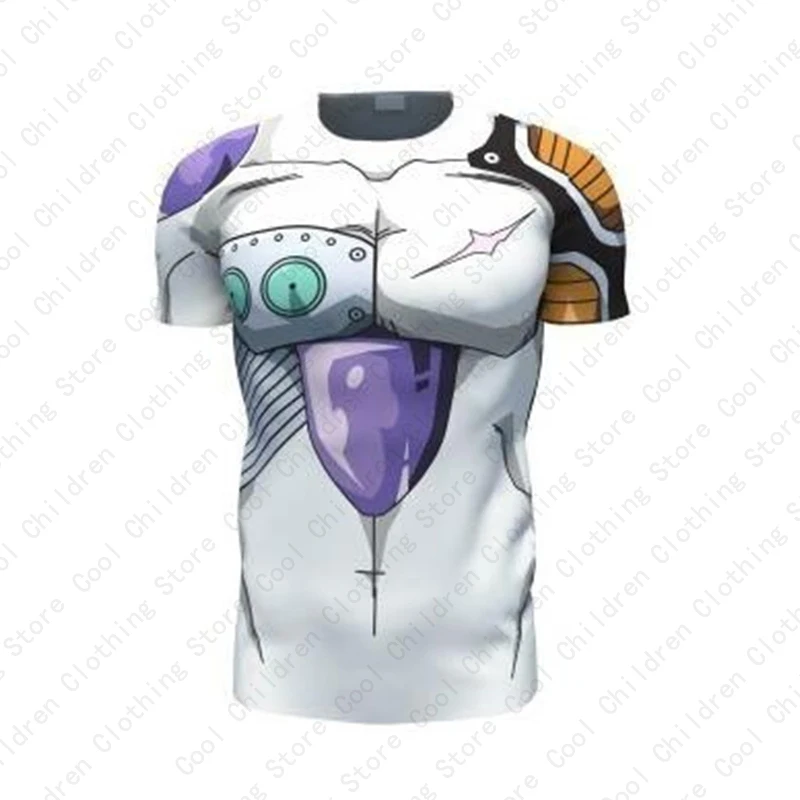 2024 Men New 3D Anime Dragon Ball Z Vegeta Printed Tshirt Goku Men\'s Short Sleeve Casual Comfortable Top Comprehend Sport Shirts