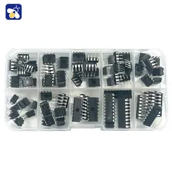 85PCS 10 kinds of specifications IC NE555 LM324 integrated circuit chip kit DIP direct insertion single precision timer