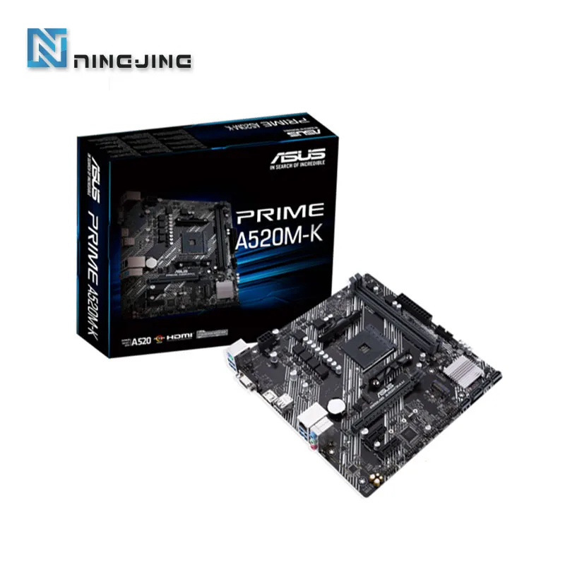 ASUS PRIME A520M-K New Micro ATX AMD A520 DDR4 M.2 USB3.2 STAT 3.0 SSD/64G Best support R9 desktop CPU Socket AM4 Motherboard