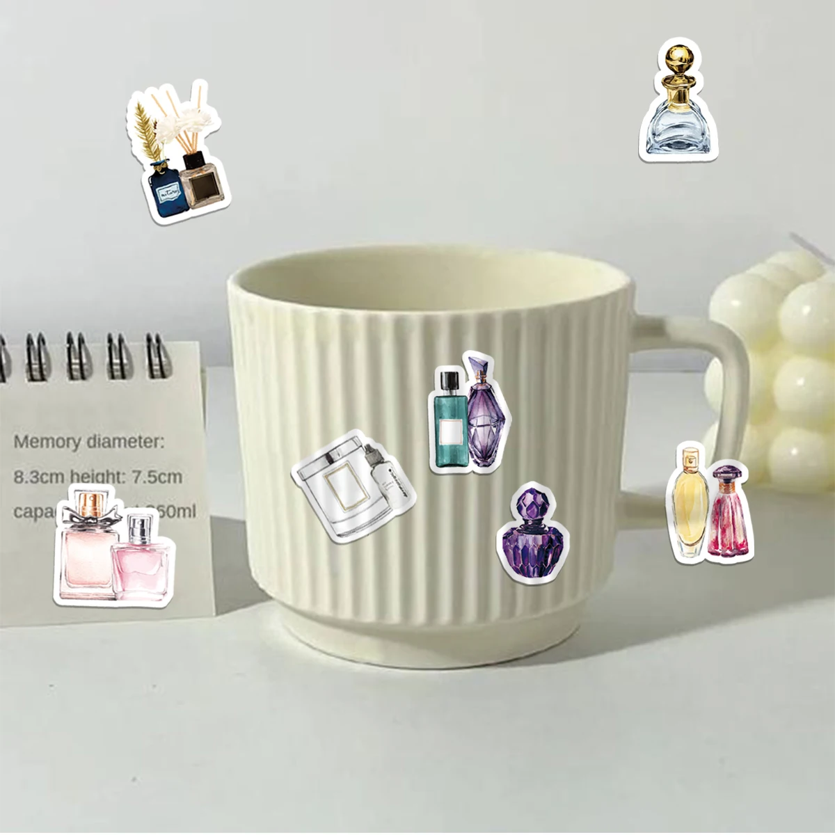 Etori Life 46pcs The sweetness leaves the bottle fresh DIY Decoration Student Stationery  Notebook  Diary Journal Stickers