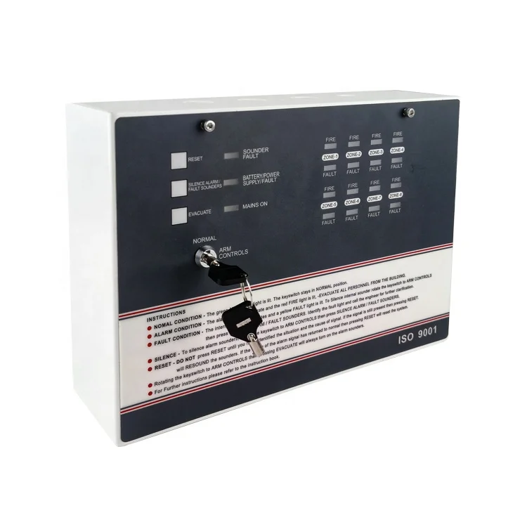 system control panel 4 zone 50Hz/60Hz conventional fire alarm
