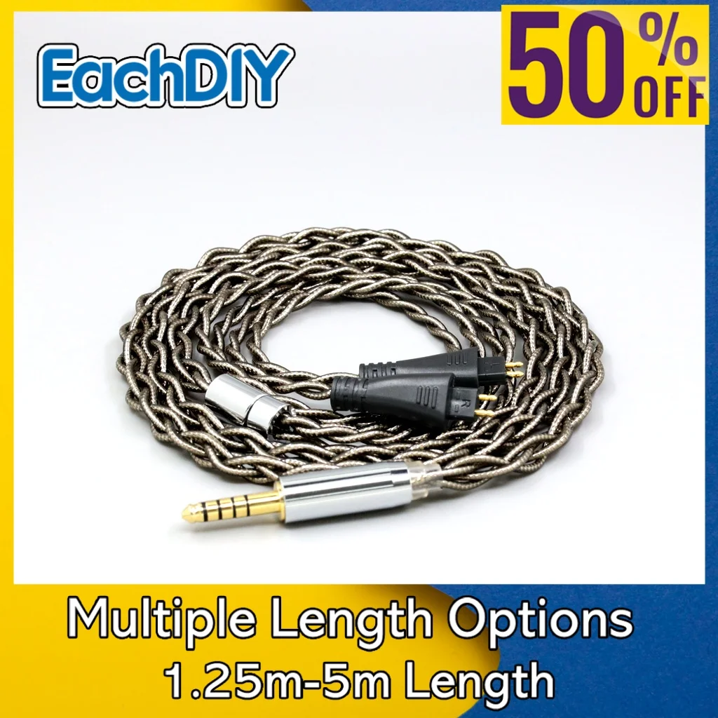 

99% Pure Silver Palladium + Graphene Gold Earphone Shielding Cable For FOSTEX TH900 TH1000RP TH1100RP TH-909 TR-X00 LN008220