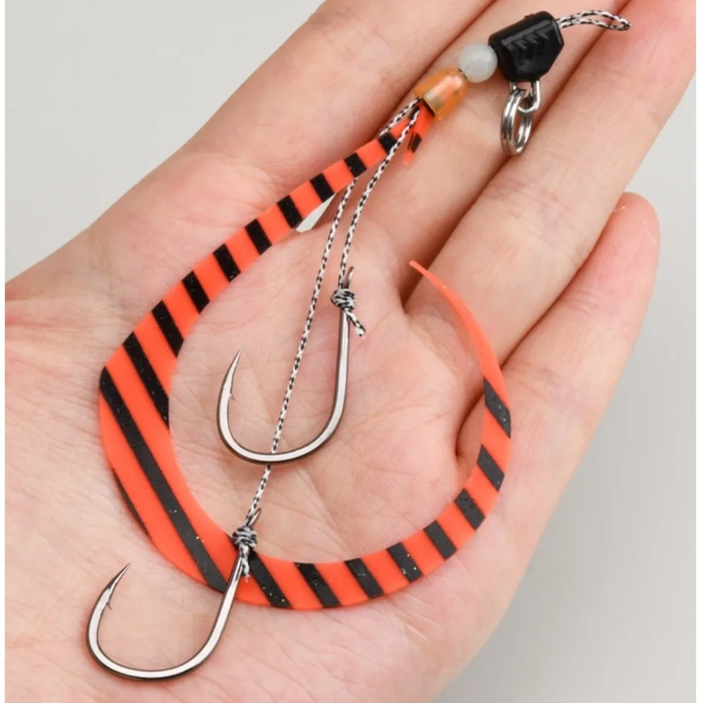Silicone Material Lure Silicone Skirt Tail Design Streamers Tail Silicone Skirt Hook-Matched Hook-Matched Silicone Skirt