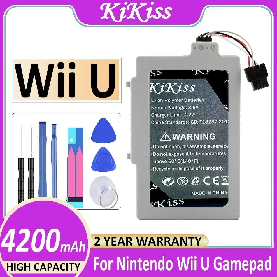

For Nintendo Wii U Gamepad 4200mAh Battery Extended Gaming Sessions