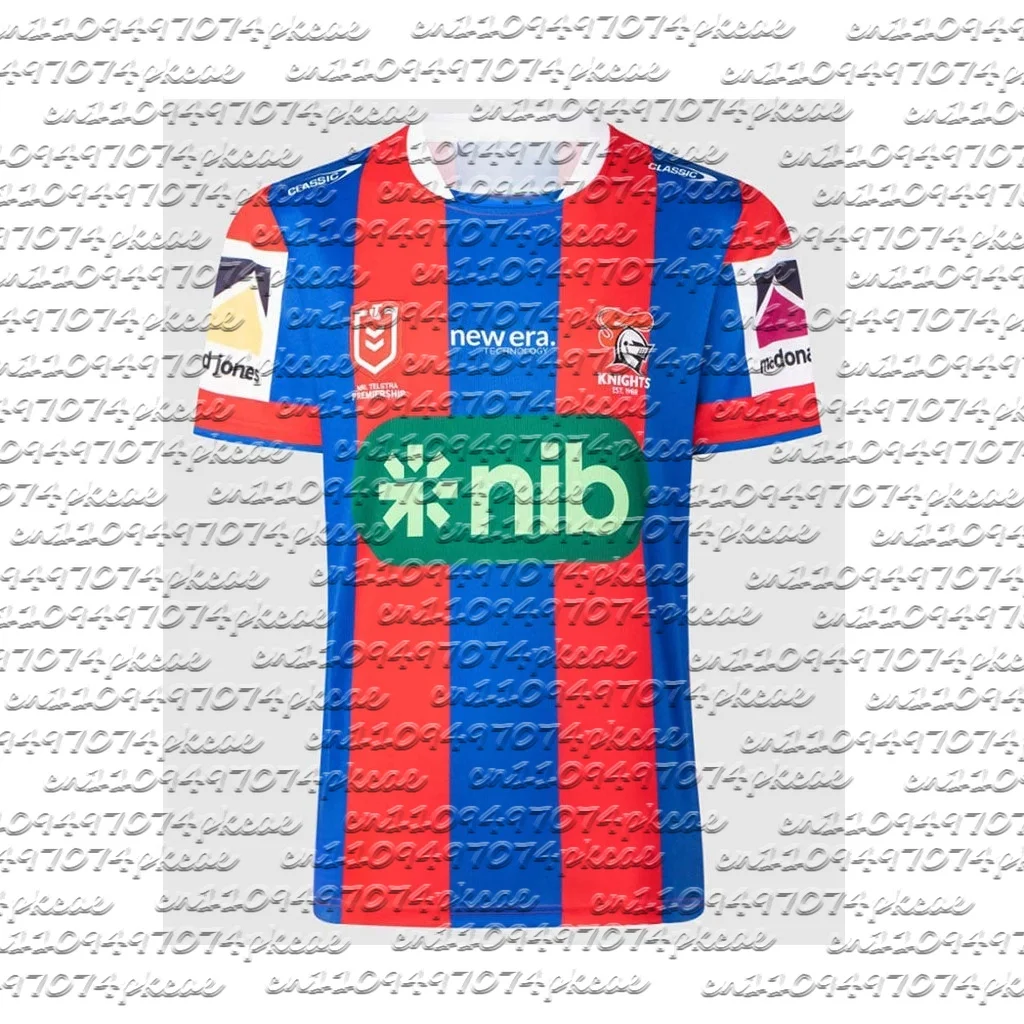 2026 Sommer Neues Newcastle Knights NRL Heimtrikot Familien-Partnerlook Y2K T-Shirt Geeignet für Alltag und Training
