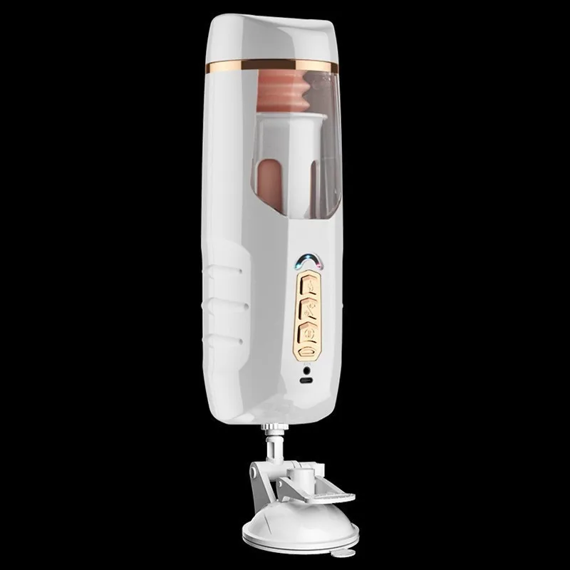 Telescopic Rotation Masturbator Cup Vagina Masturbation Blowjob Sucking Adults Sex Toys for Men Male Piston Automatic Mastubator - view 4
