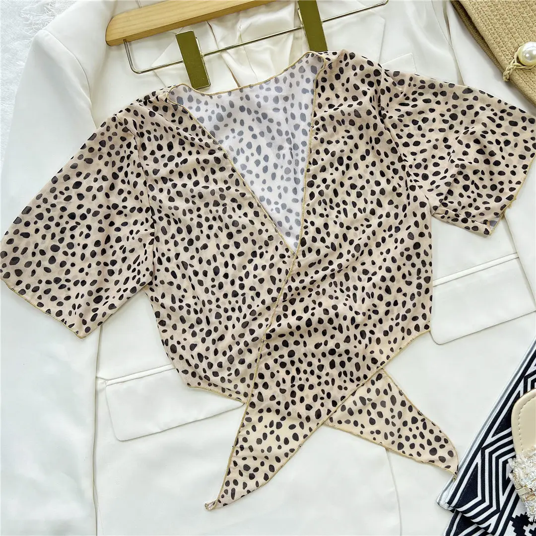 S - XXL, Bikini mit Leopardenmuster, hoher Bund, Damen-Badeanzug, dreiteiliges Bikini-Set, Badebekleidung, Badeanzug, Modell V2805SW. – Detail 24