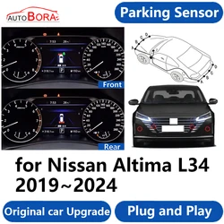 AutoBora OEM Car Parking Sensor Buzzer System Reverse Backup Accessories Plug and Play for Nissan Altima L34 2019~2024