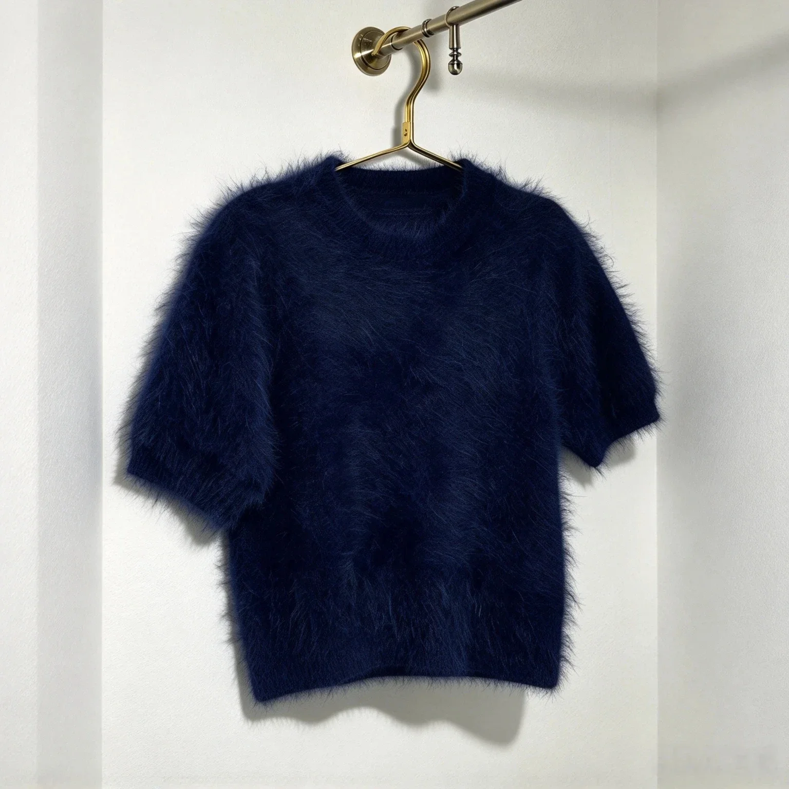 Knitted Pullover Autumn Winter Fashion O-Neck Short Sleeve Jersey Loose Women's Y2k Cute Sweaters Vest Streetwear Female Jumpers 5