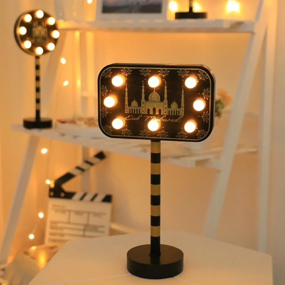 

Wooden Shell LED Moon Light LED Beads Decorative Ramadan Desk Light Eid Mubarak Energy Saving Stars Night Light Bedroom Decor