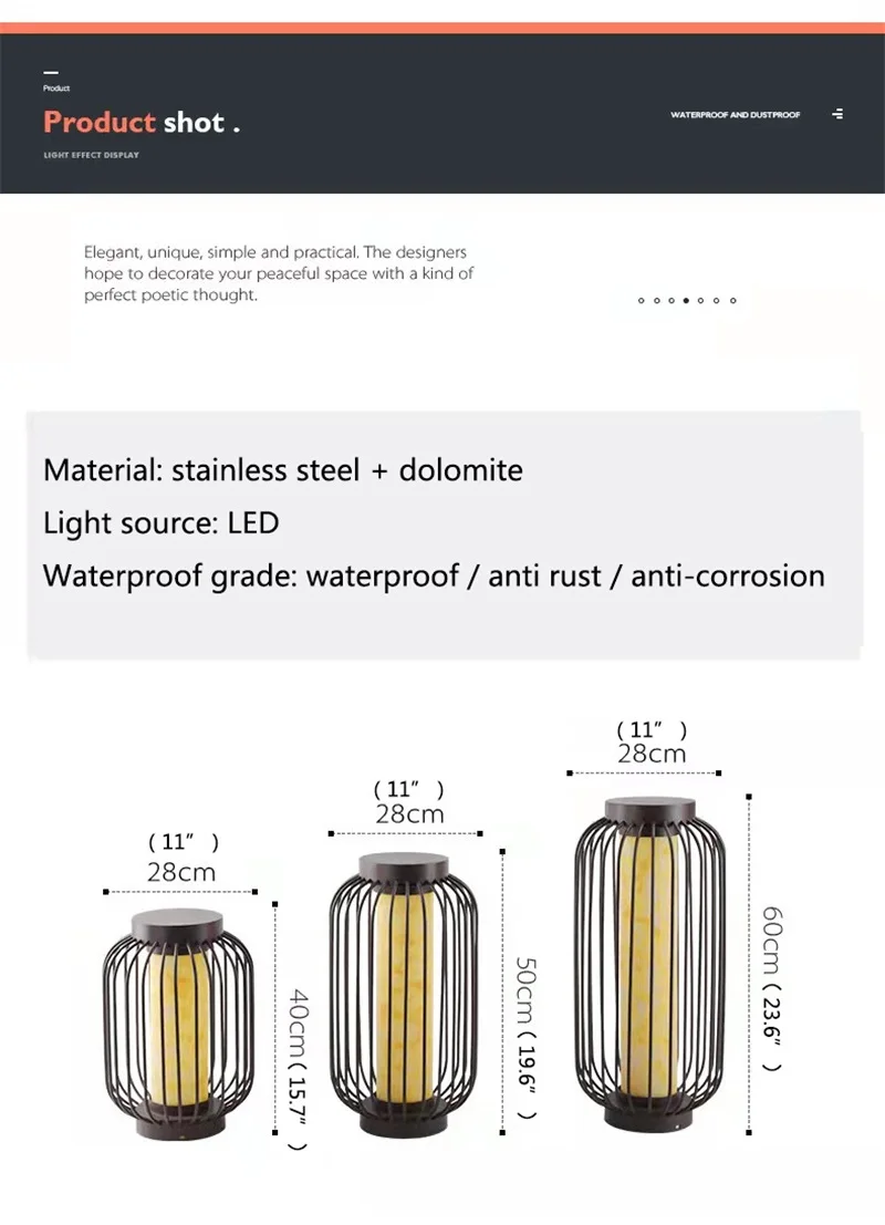 SOFITY-Lampe de pelouse LED Dolomite, éclairage solaire vintage, étanche IP65, extérieur, moderne, jardin intérieur, décor de lanterne