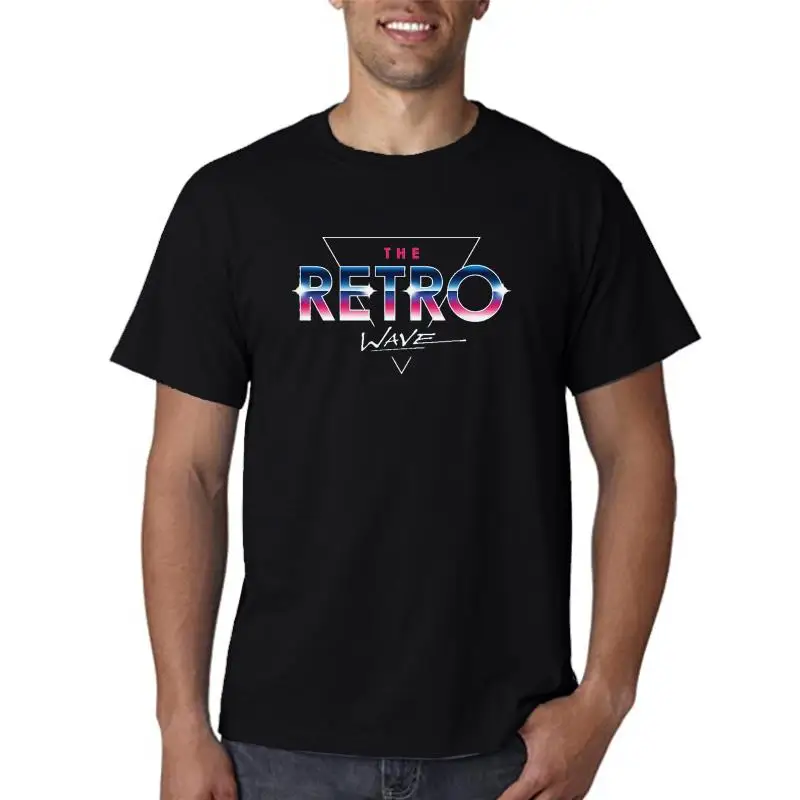 The Retro Wave T Shirt Creature Leisure Men T-Shirt Male New Arrival Stylish Tshirt For Men O Neck Hip Hop