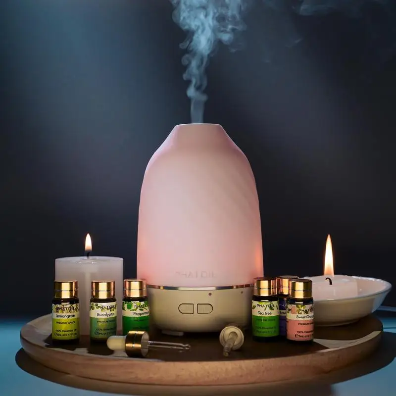 

NEW Diffuser, 1 Piece Essential Oil Diffuser with Essential Oils Set, Flavored Air Diffuser, Fragrance for Room, Bathroom Offic