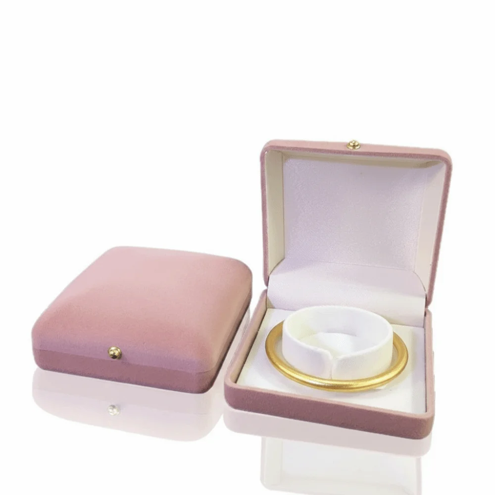 New Velvet Storage Box Portable Solid Color Jewelry Display Box Multi-functional Holder Jewelry Storage