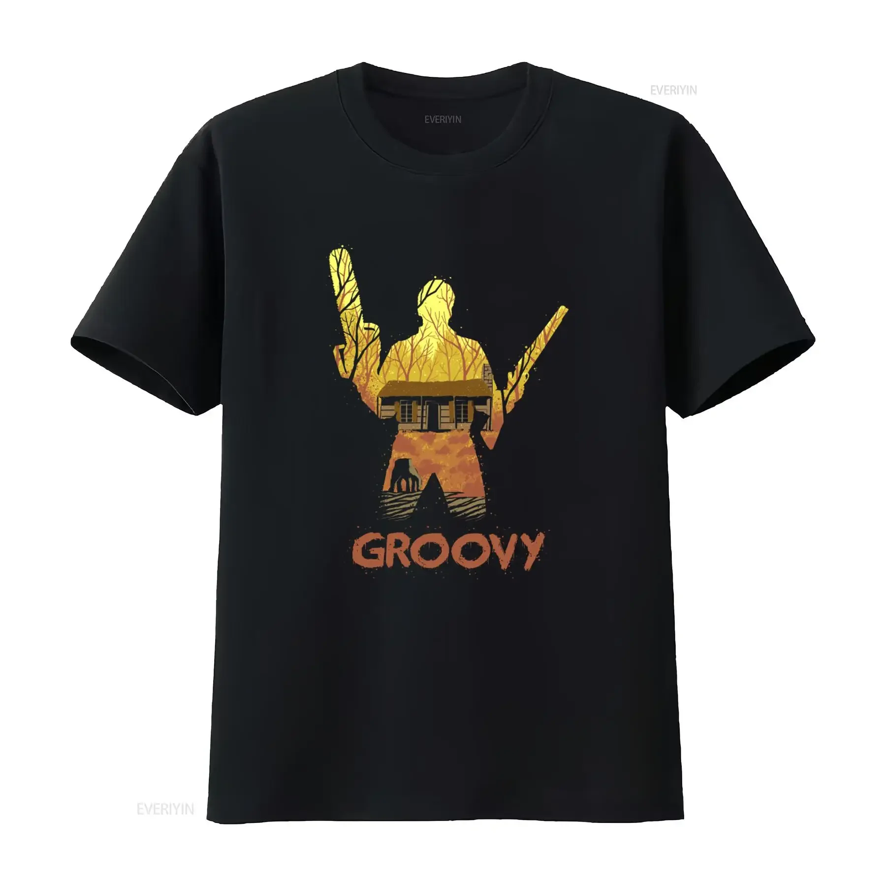 Evil Dead Ash Groovy T Shirt For Men And Women Available In Various Sizes vintage Washed graphic Stylish Casual Slightly