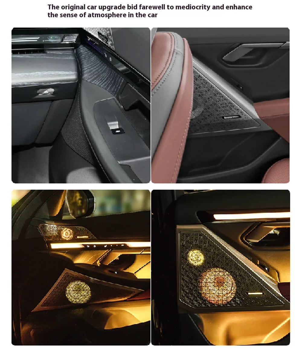 

Speaker Trim Door Interior Anbiance Lights Luminous Horn Cover For 5series i5 M60 G60 G68 520i 530e 540i G90 M5 Modification