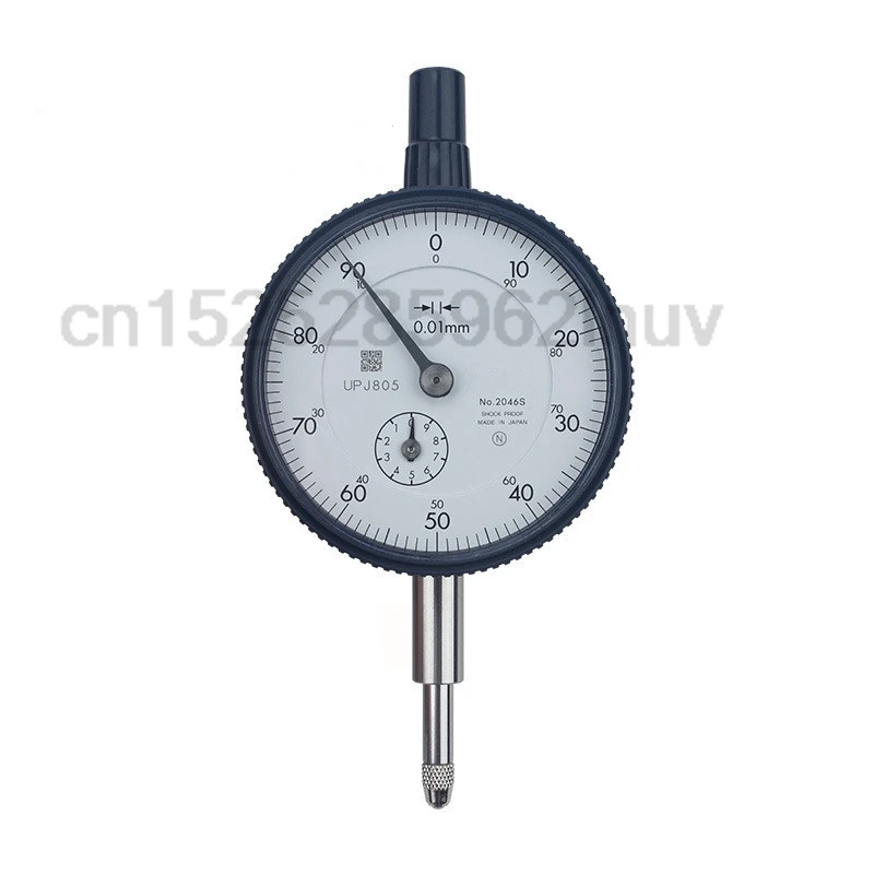 TOP Brand CNC Lever Table 2046S, 0.01mm X 10mm Dial Indicator, 0-100, Lug Back, Series 2, 8mm Stem