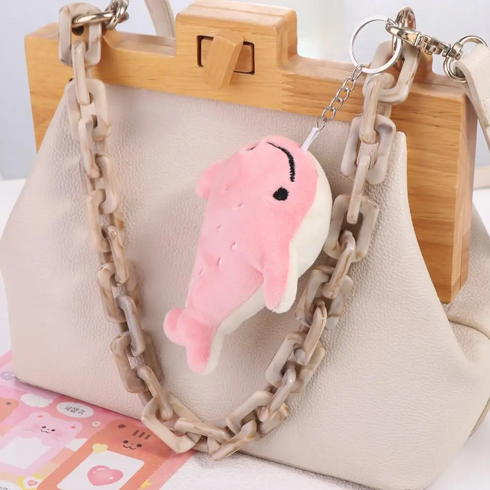 Animal Whale Cartoon Whale Keychain Soft Stuffed Plush Animal Whale Doll Cartoon Cute Whale Pendant Friends Birthday Gifts
