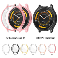 Soft TPU Cover Case For Garmin Venu 3 / 3S Screen Protector Shell Anti-scratch Smartwatch All-around Bumper Protective Skin Case